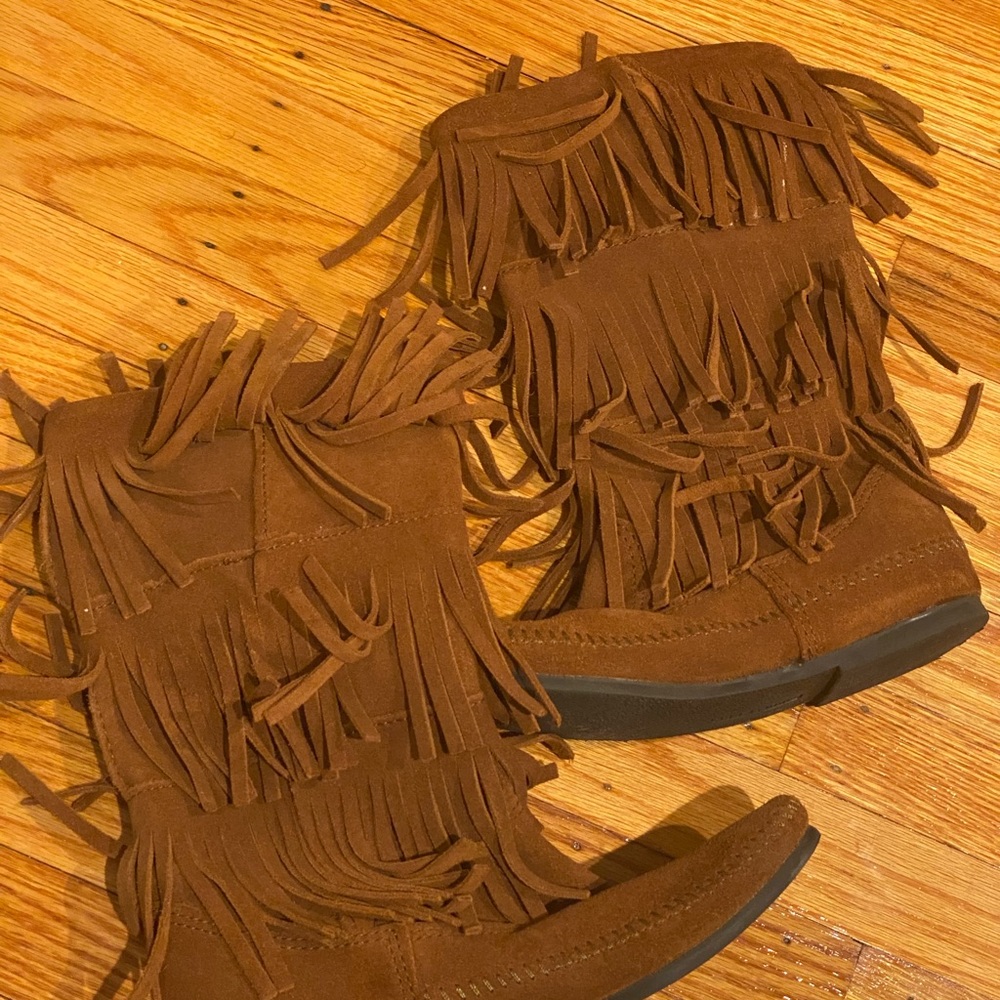 Minnetonka 3 Layer Fringe Boot - image 2